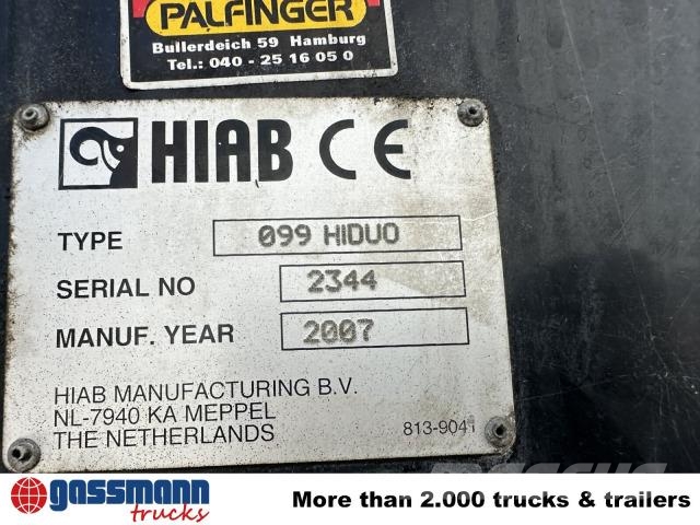 Mercedes-Benz Actros 1832 K 4x2 mit Heckkran Hiab XS 099ES-2 Tipper trucks