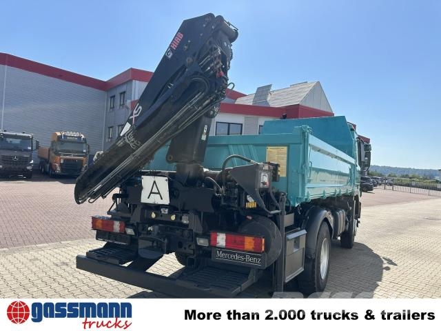 Mercedes-Benz Actros 1832 K 4x2 mit Heckkran Hiab XS 099ES-2 Tipper trucks