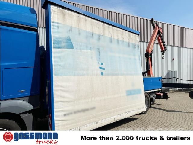 Mercedes-Benz Actros 1836 L 4x2, Glastransporter, Heckkran Flatbed / Dropside trucks