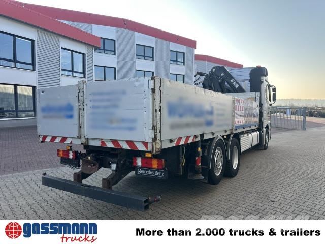 Mercedes-Benz Actros 2546 L 6x2, Hiab Kran 244 E - 6 Hiduo, Camiones de cama baja