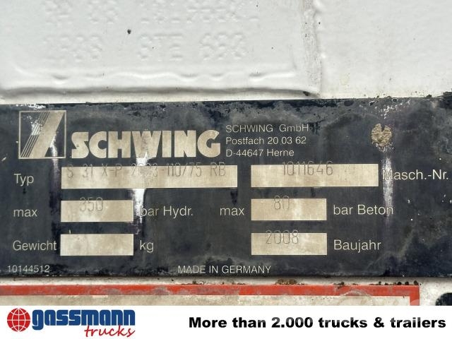 Mercedes-Benz Actros 2636 6x4, Betonpumpe Schwing Stetter Kamioni mikseri za beton