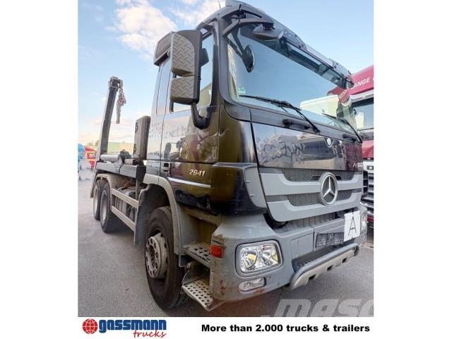 Mercedes-Benz Actros 2641 K 6x4, Tele-Absetzanlage Kabeļu pacēlājs nomontējamām kravas mašīnām