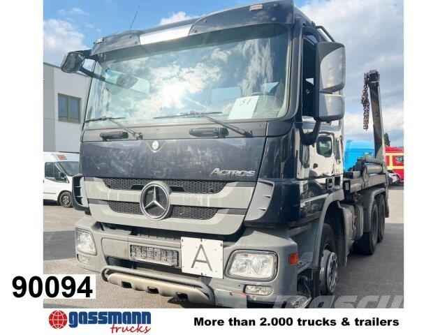 Mercedes-Benz Actros 2641 K 6x4, Tele-Absetzanlage Kabeļu pacēlājs nomontējamām kravas mašīnām