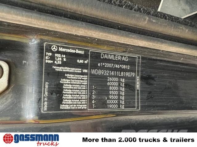 Mercedes-Benz Actros 2641 K 6x4, Tele-Absetzanlage Kabeļu pacēlājs nomontējamām kravas mašīnām