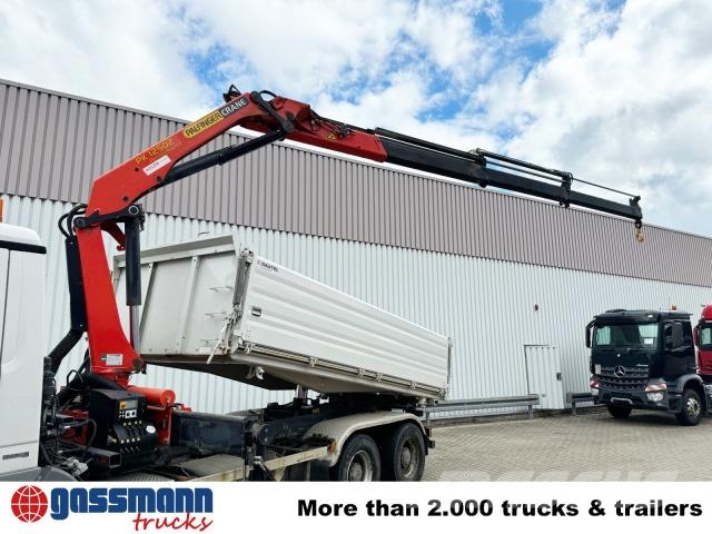 Mercedes-Benz Actros 2644 LK 6x4, Dautel Wechselsystem, Kran 덤프 트럭