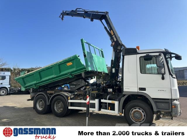 Mercedes-Benz Actros 2646 K 6x4, Kran, Retarder, beidseitig Tipper trucks
