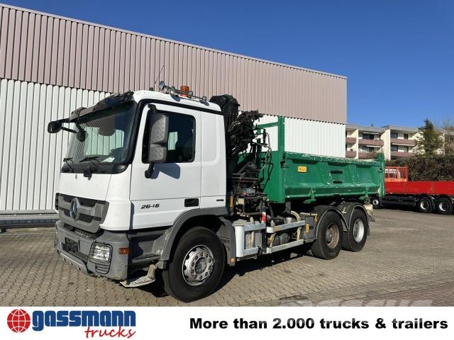 Mercedes-Benz Actros 2646 K 6x4, Kran, Retarder, beidseitig Tipper trucks