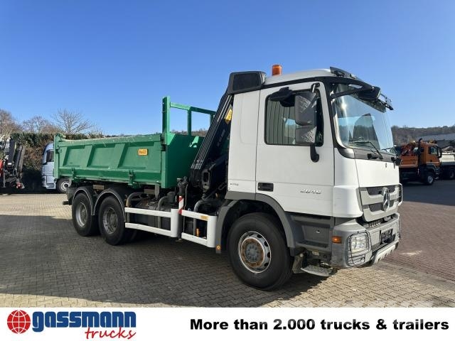 Mercedes-Benz Actros 2646 K 6x4, Kran, Retarder, beidseitig Tipper trucks