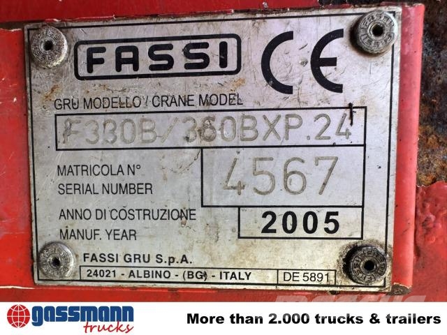 Mercedes-Benz Actros 2646 LK 6x4, WSK, Kran Fassi F360BXP.24, Pritschenwagen/Pritschenwagen mit Seitenklappe