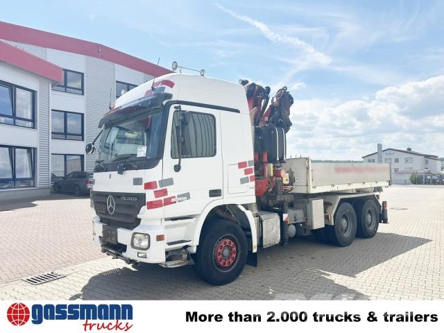 Mercedes-Benz Actros 2646 LK 6x4, WSK, Kran Fassi F360BXP.24, Pritschenwagen/Pritschenwagen mit Seitenklappe