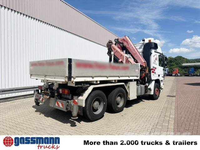 Mercedes-Benz Actros 2646 LK 6x4, WSK, Kran Fassi F360BXP.24, Pritschenwagen/Pritschenwagen mit Seitenklappe