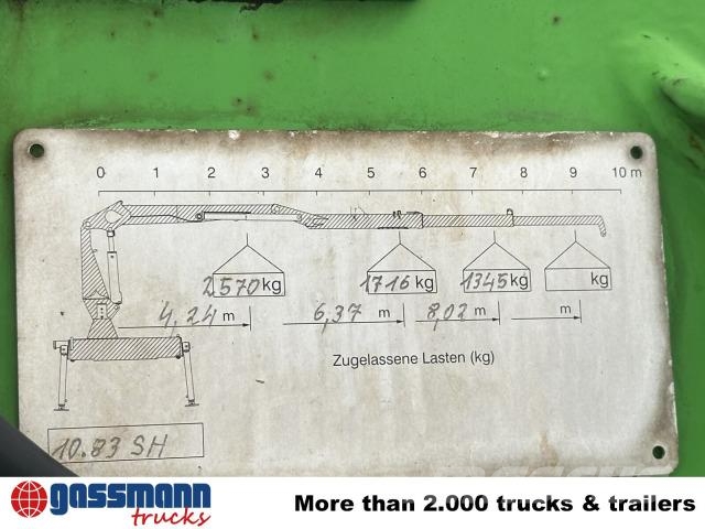 Mercedes-Benz Actros 3341 K 6x4, Heckkran Penz 10.83SH, Bormatik Sklápače