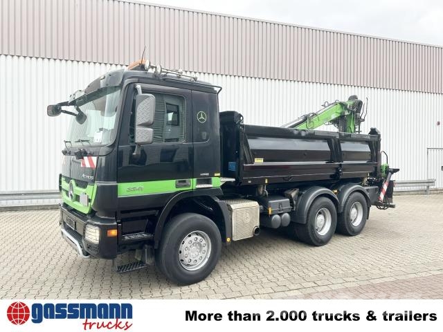 Mercedes-Benz Actros 3341 K 6x4, Heckkran Penz 10.83SH, Bormatik Sklápače