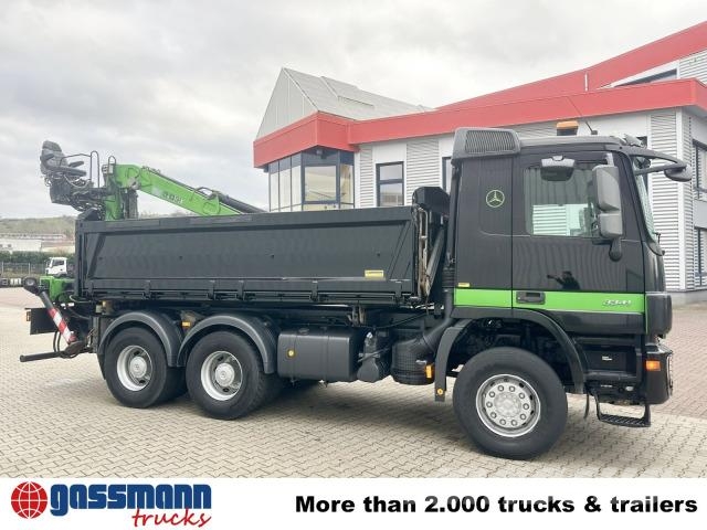 Mercedes-Benz Actros 3341 K 6x4, Heckkran Penz 10.83SH, Bormatik Sklápače