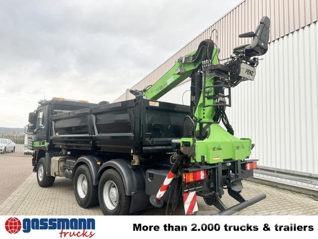 Mercedes-Benz Actros 3341 K 6x4, Heckkran Penz 10.83SH, Bormatik Sklápače