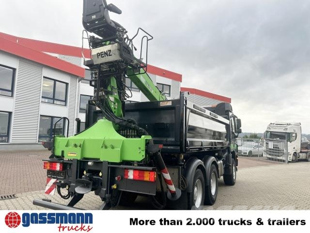 Mercedes-Benz Actros 3341 K 6x4, Heckkran Penz 10.83SH, Bormatik Sklápače