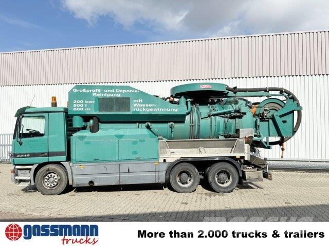 Mercedes-Benz Actros 3348 6x4, V8, Kroll Saug-/Spülwagen ca. Cestni pometači