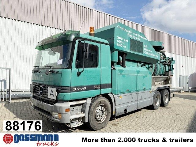 Mercedes-Benz Actros 3348 6x4, V8, Kroll Saug-/Spülwagen ca. Cestni pometači