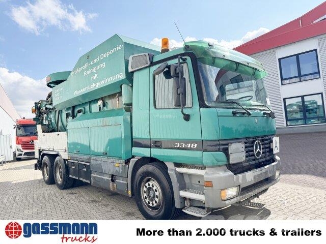 Mercedes-Benz Actros 3348 6x4, V8, Kroll Saug-/Spülwagen ca. Cestni pometači