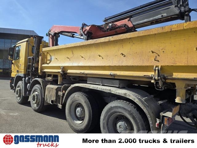 Mercedes-Benz Actros 4144 K 8x4, Kran Palfinger PK18002-EH, Tippbil