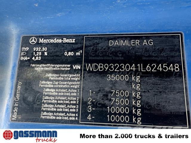 Mercedes-Benz Actros MP 3, 3241/8x4 Chassis Cab trucks