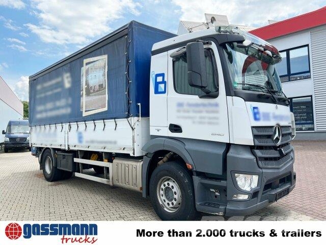 Mercedes-Benz Antos 1840 L 4x2, Aufnahme für Mitnahmestapler Flatbed / Dropside trucks