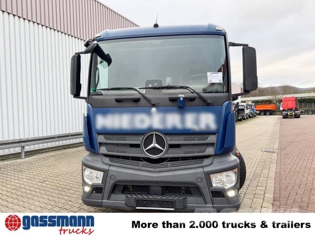 Mercedes-Benz Antos 2540 L 6x2, Heckkran HMF 2110-L3, Lenkachse Camiones plataforma