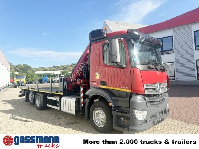Mercedes-Benz Antos 2543 L 6x2, Kran Fassi F455A, Funk, Plošinové nákladné automobily/nákladné automobily so sklápacími bočnicami