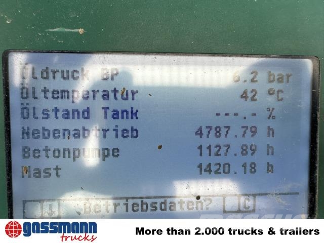 Mercedes-Benz Arocs 1830 K 4x2, Betonpumpe Schwing S 20, Funk Beton-Mischfahrzeuge