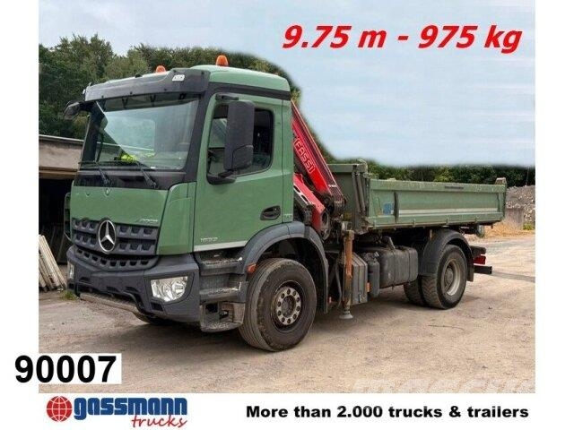 Mercedes-Benz Arocs 1832 K 4x2, Fassi Kran 120.B.1.23, 9.75m Φορτηγά Ανατροπή