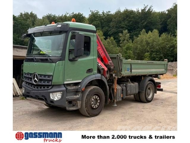 Mercedes-Benz Arocs 1832 K 4x2, Fassi Kran 120.B.1.23, 9.75m Φορτηγά Ανατροπή