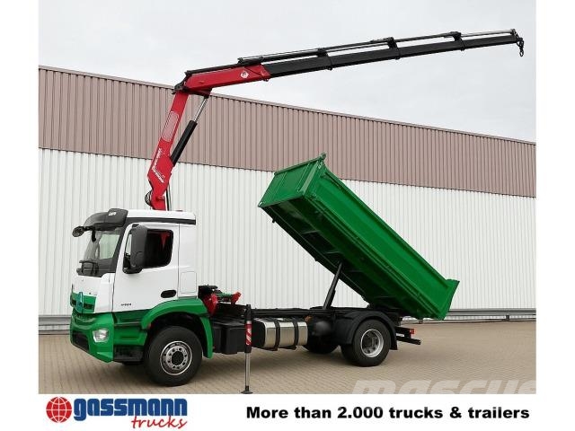 Mercedes-Benz Arocs 1840 K 4x2, Kran Fassi F135, Funk, Tippbil