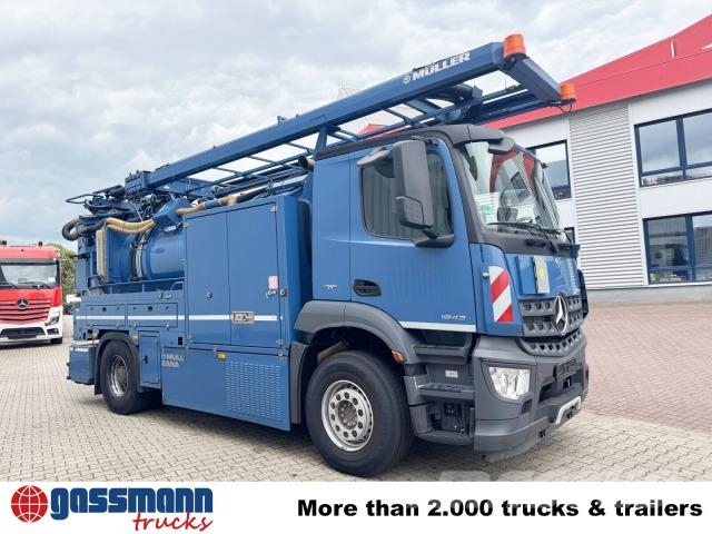 Mercedes-Benz Arocs 1843 L 4x2, Müller Canalmaster ca. 8m³, Lakaisukoneet
