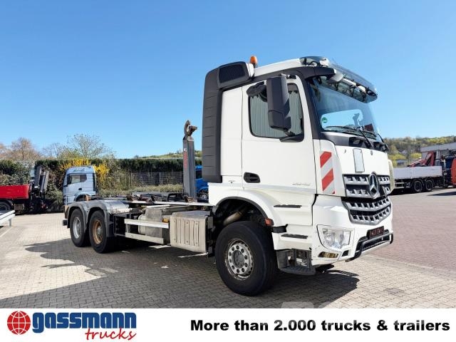 Mercedes-Benz Arocs 2645 6x4, Hiab Abrollkipper XR18S59 bis 7 m Camiões Ampliroll