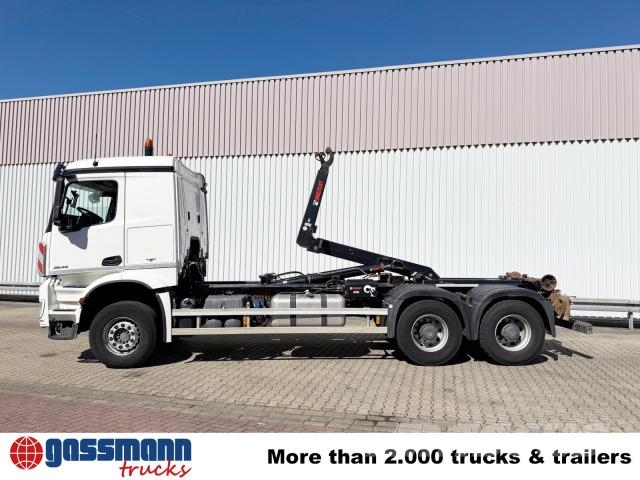 Mercedes-Benz Arocs 2645 6x4, Hiab Abrollkipper XR18S59 bis 7 m Camiões Ampliroll