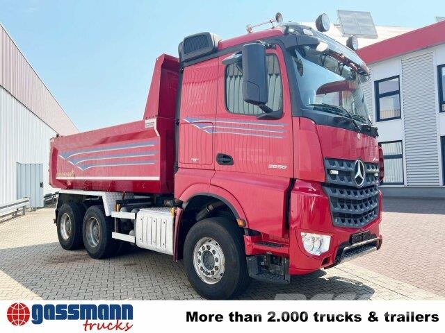 Mercedes-Benz Arocs 2658 K 6x4, Retarder, Stahlmulde ca. 11m³, 其他貨車