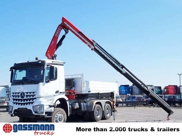 Mercedes-Benz Arocs 3348 AK 6x6, Kran Fassi F255A.2.24, Kipper