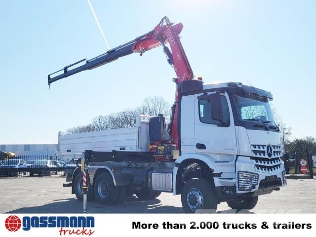 Mercedes-Benz Arocs 3348 AK 6x6, Kran Fassi F255A.2.24, Kipper