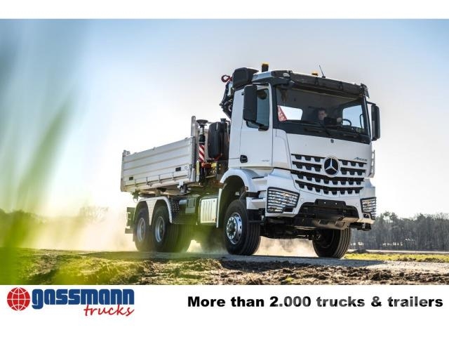 Mercedes-Benz Arocs 3348 AK 6x6, Kran Fassi F255A.2.24, Kipper