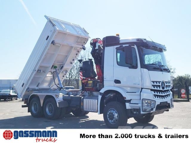 Mercedes-Benz Arocs 3348 AK 6x6, Kran Fassi F255A.2.24, Kipper