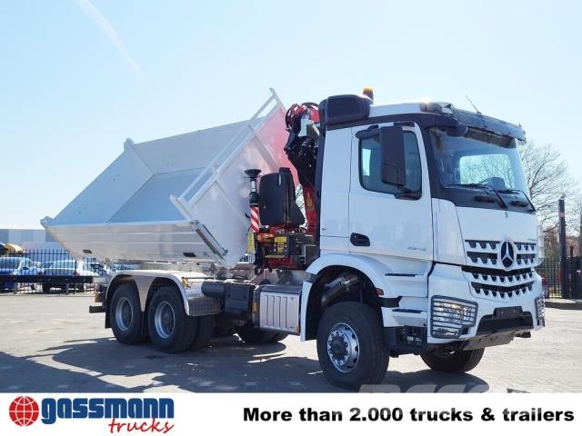 Mercedes-Benz Arocs 3348 AK 6x6, Kran Fassi F255A.2.24, Kipper