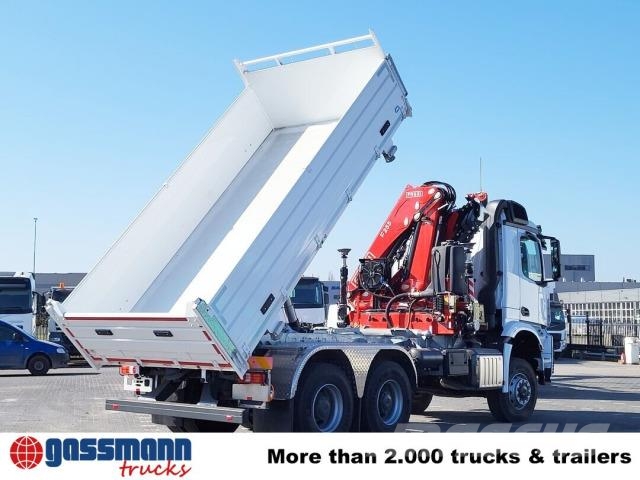 Mercedes-Benz Arocs 3348 AK 6x6, Kran Fassi F255A.2.24, Kipper