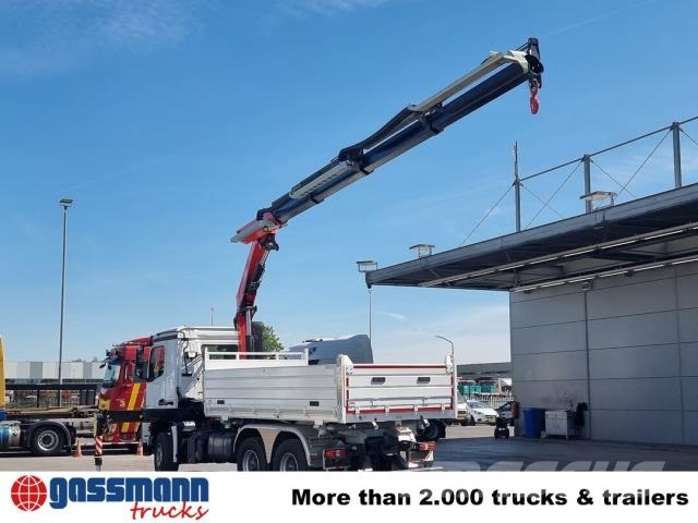 Mercedes-Benz Arocs 3348 K 6x4, Kran Fassi F255A.2.24, 덤프 트럭