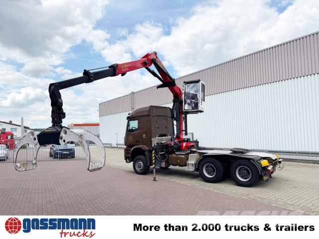Mercedes-Benz Arocs 3351 LS 6x6, Kran Epsilon S260Z96, Sadulveokid