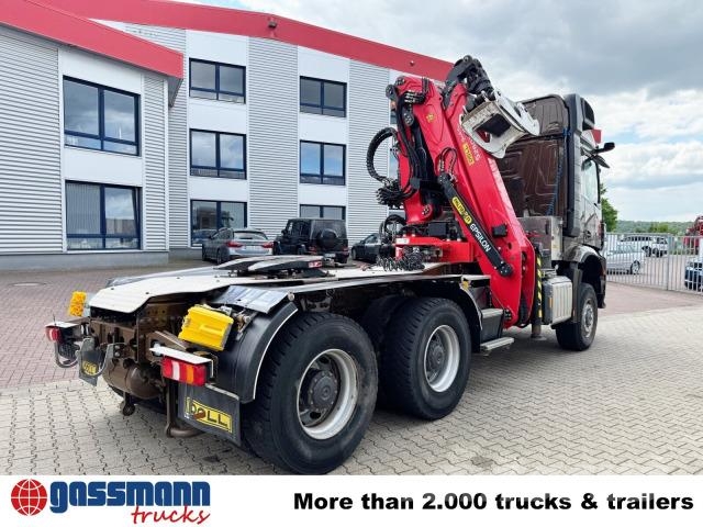Mercedes-Benz Arocs 3351 LS 6x6, Kran Epsilon S260Z96, Sadulveokid