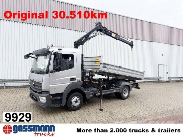 Mercedes-Benz Atego 1018 K 4x2, 2x AHK, Kran Hiab 055 DS-1 Duo Tipper trucks