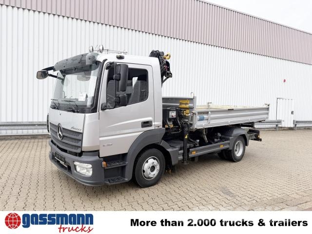 Mercedes-Benz Atego 1018 K 4x2, 2x AHK, Kran Hiab 055 DS-1 Duo Tipper trucks