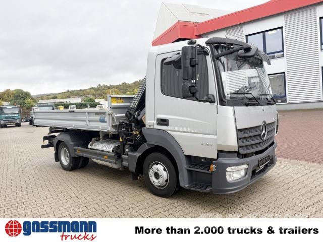 Mercedes-Benz Atego 1018 K 4x2, 2x AHK, Kran Hiab 055 DS-1 Duo Tipper trucks