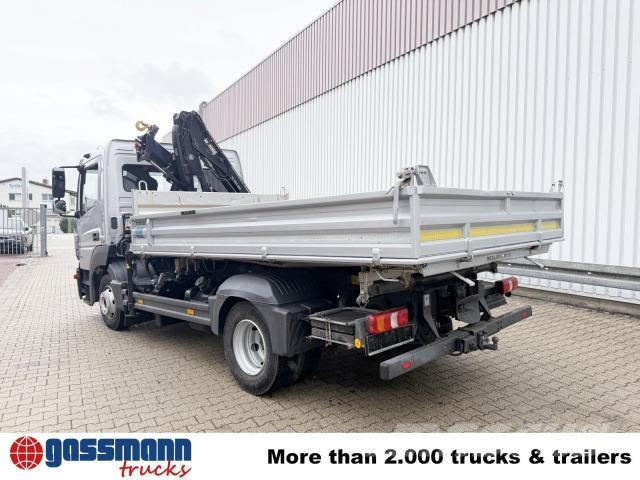 Mercedes-Benz Atego 1018 K 4x2, 2x AHK, Kran Hiab 055 DS-1 Duo Tipper trucks