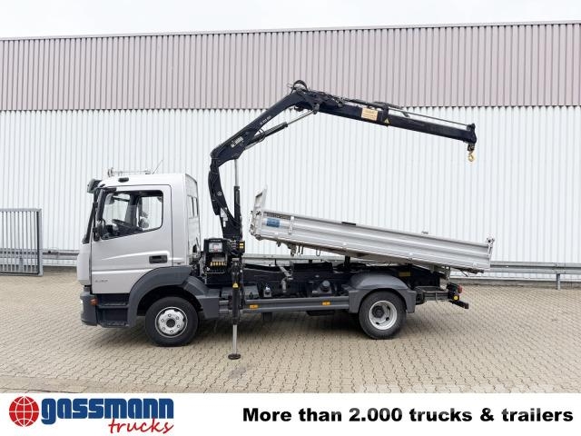 Mercedes-Benz Atego 1018 K 4x2, 2x AHK, Kran Hiab 055 DS-1 Duo Tipper trucks